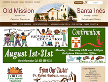 Tablet Screenshot of missionsantaines.org